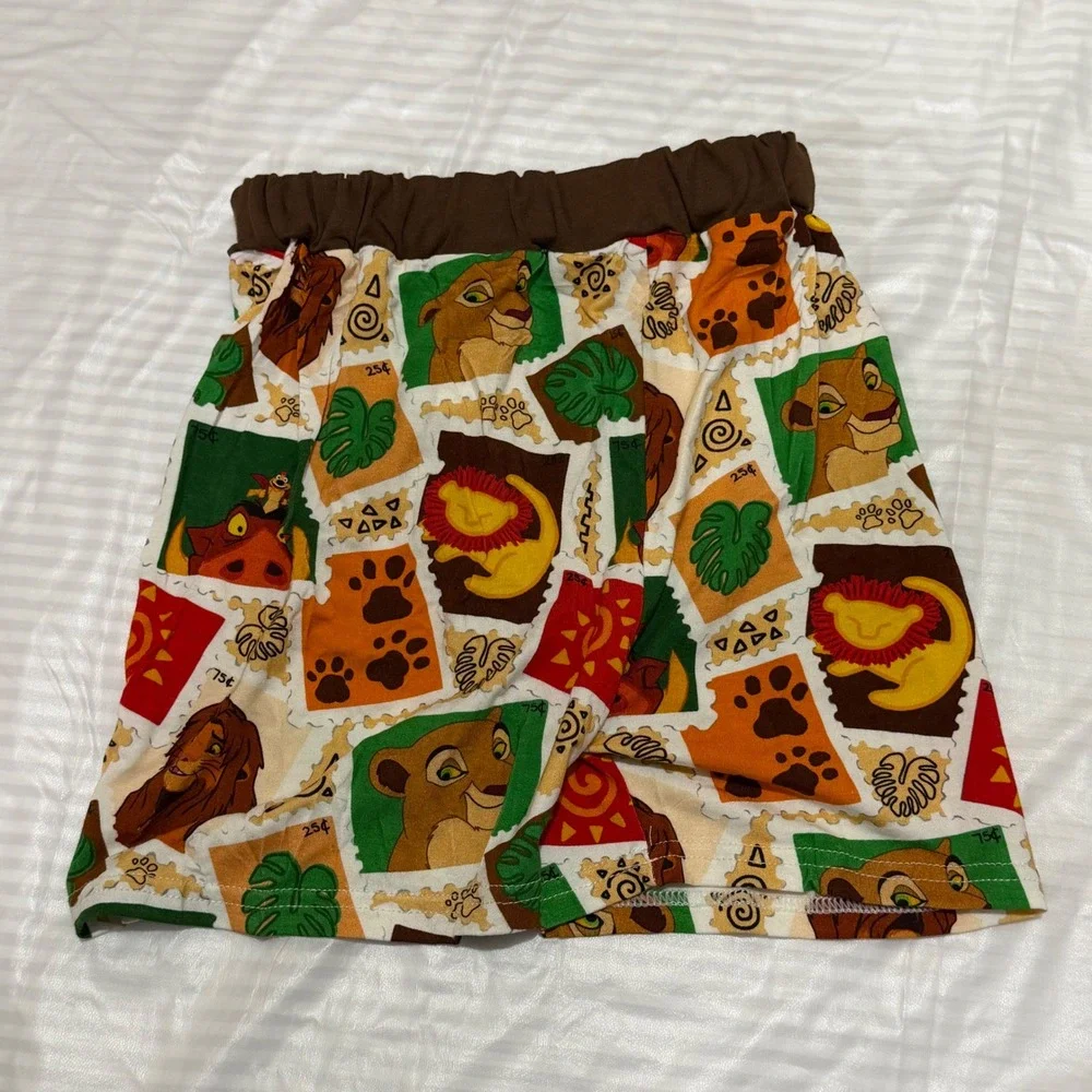Disney Lion King Bamboo Pajama Set Kids Size 7-8T Simba Nala Shorts T-Shirt NWOT - Picture 6 of 7